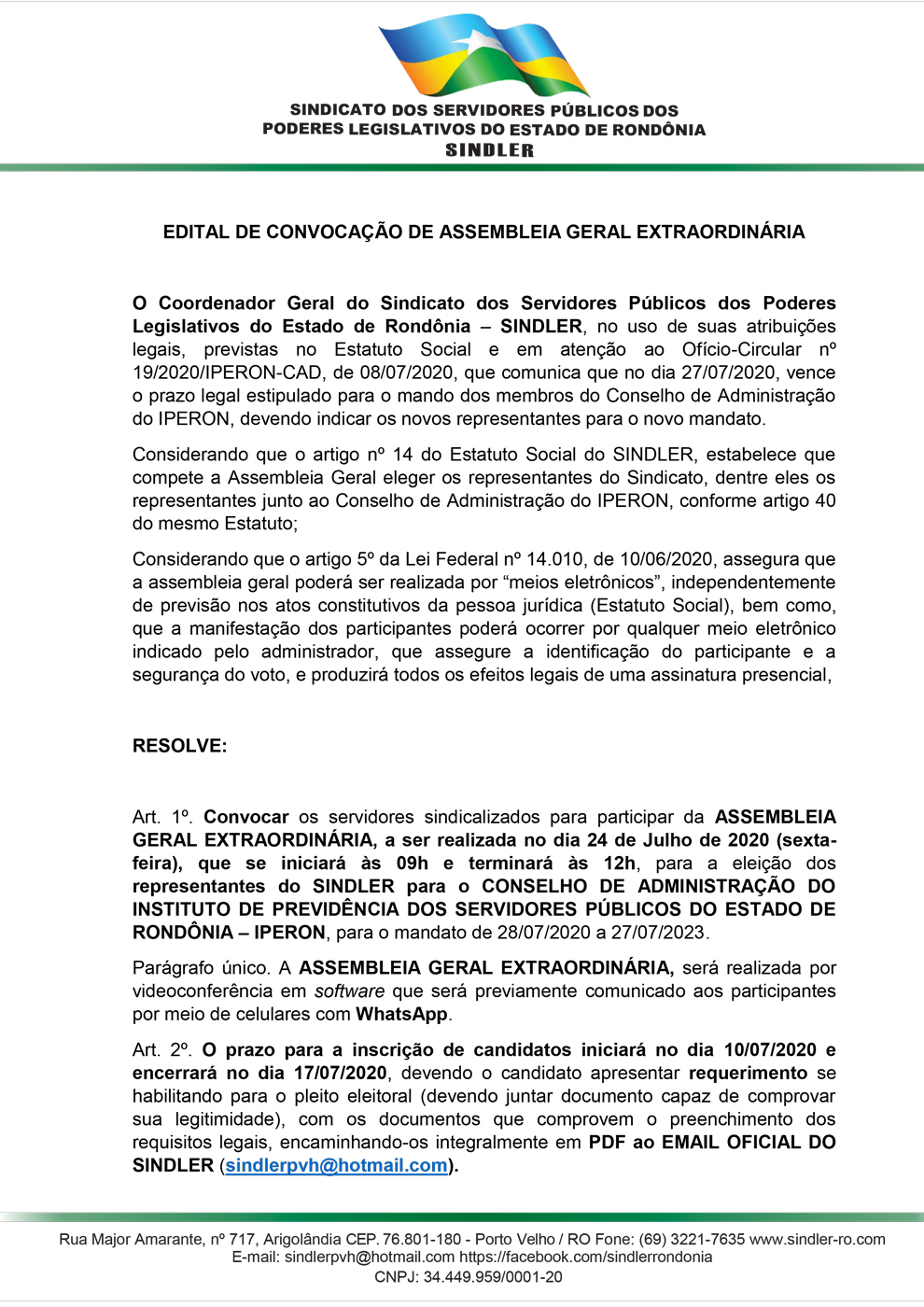 EDITAL DE CONVOCAÇÃO DE ASSEMBLEIA GERAL EXTRAORDINÁRIA mesclado 1